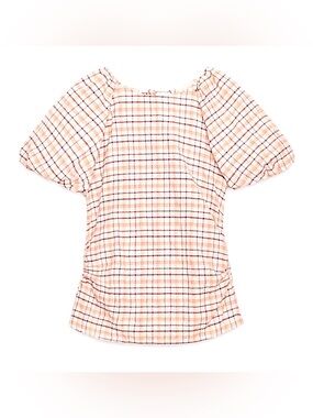 ZARA Ballon sleeve Poplin blouse in Organic Cotton, New with Tags